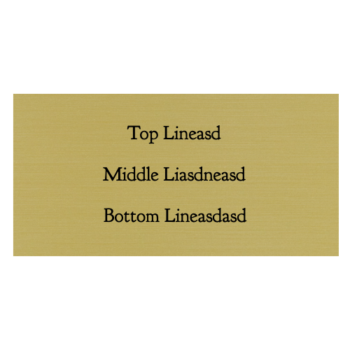 1½ x 3 Engraved Name Tag - Customer's Product with price 13.00 ID d7PsMsvjvcPzv1OdUJ5erTdv