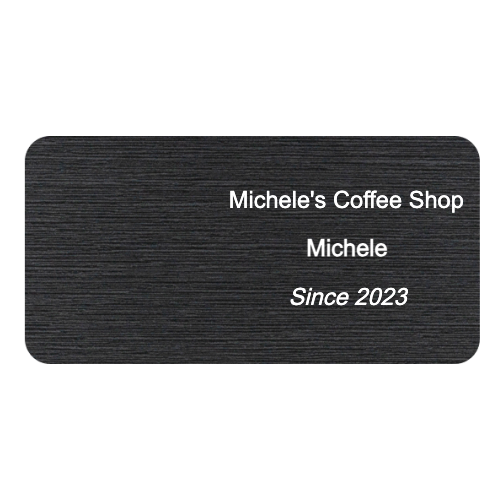 1½ x 3 Engraved Name Tag - Customer's Product with price 9.00 ID SFxfwU08O1zi6DO6KYgS75mf