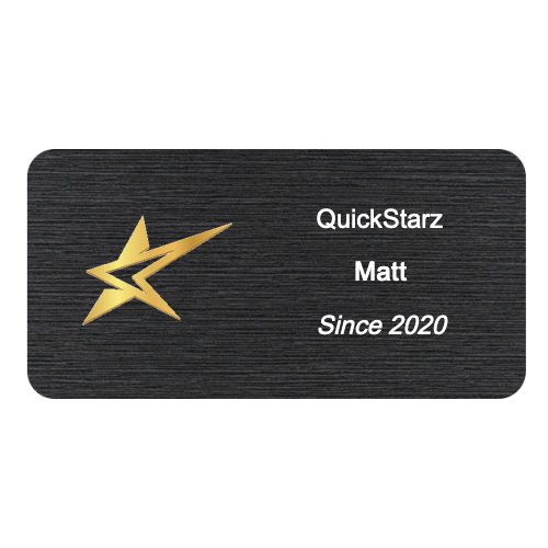 1½ x 3 Engraved Name Tag - Customer's Product with price 19.00 ID G609gWARziId_dXFD7zAJ792