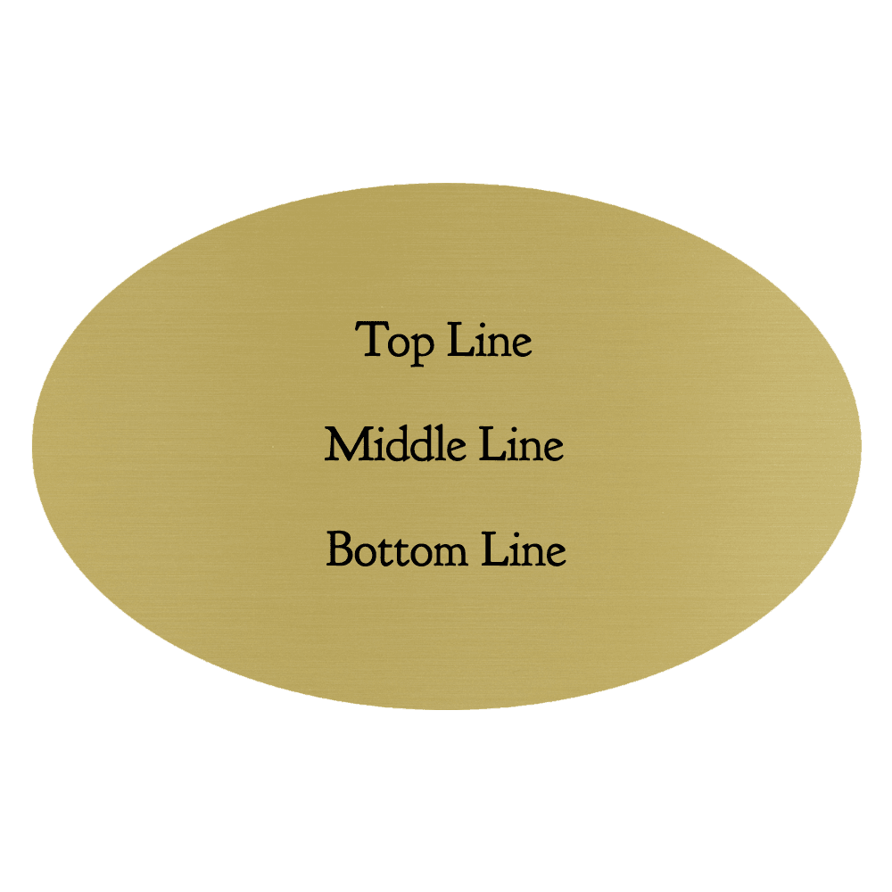 Oval Engraved Name Tag - Customer's Product with price 6.50 ID XTMwWmL1XSZeKQseunmN4SYn