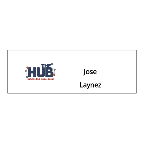 1 x 3 Color Printed Name Tag - Customer's Product with price 9.50 ID EzGhb22IkJmgjPNWLkRrSw8d