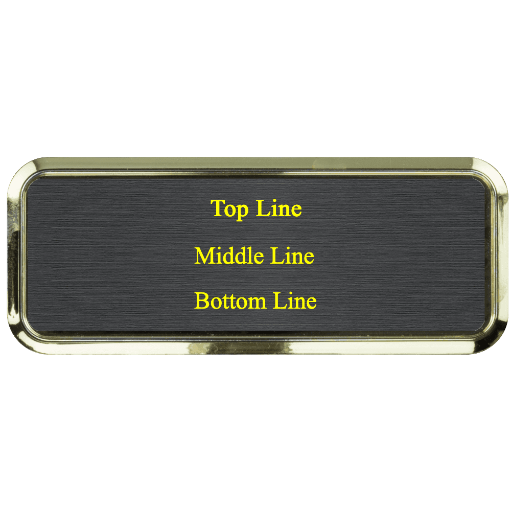 1 x 3 Color Printed Name Tag - Customer's Product with price 11.50 ID MW6GOoTJzROyUtxvFN0ToA3p