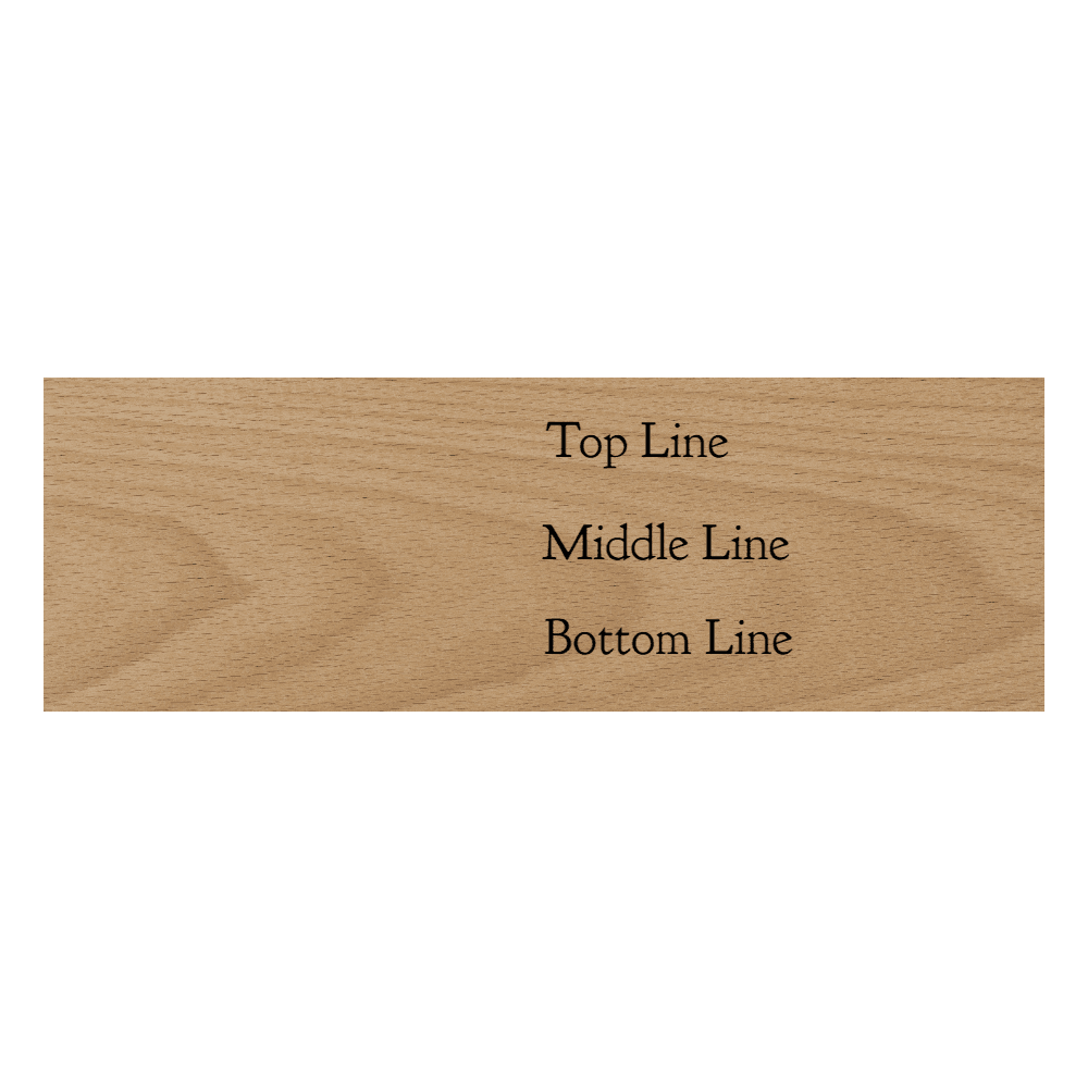 1 x 3 Color Printed Wood Name Tag - Customer's Product with price 7.50 ID y13HfsKVdmhGvKTEI_30mL7Y