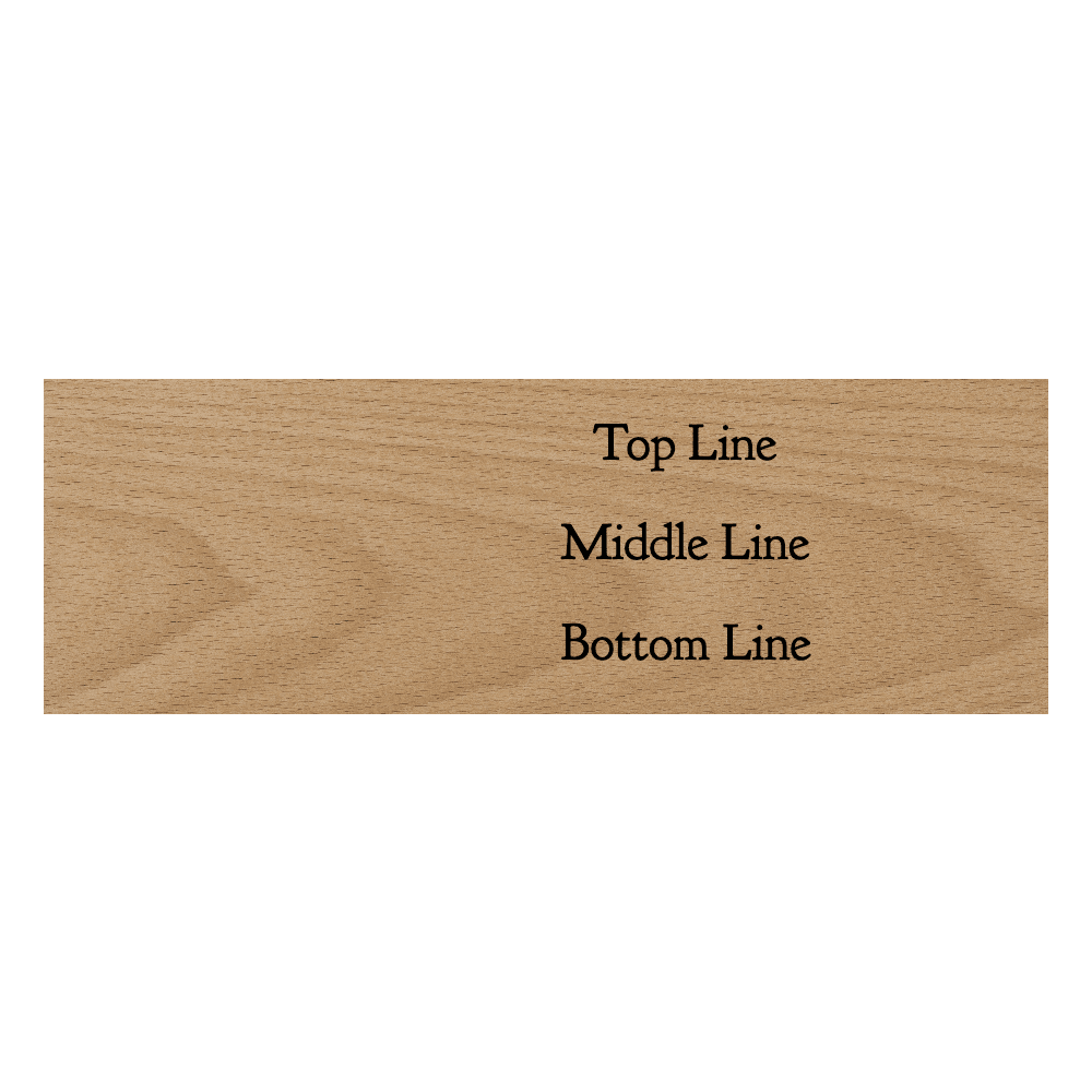 1 x 3 Color Printed Wood Name Tag - Customer's Product with price 17.00 ID bSYloydZoi7LmCWqRtLmutZL