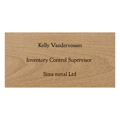 1½ x 3 Color Printed Wood Name Tag - Customer's Product with price 10.00 ID 6Z4eAZfF_G9bm-FTh4ZOZQFI