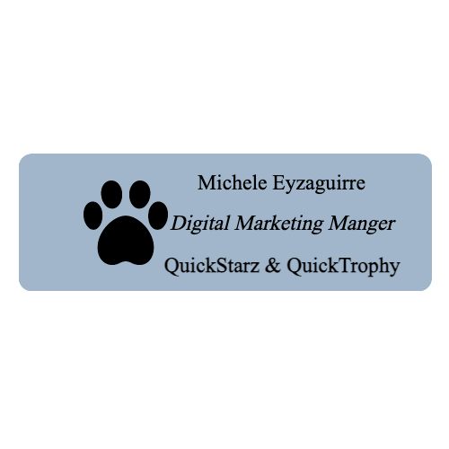 1 x 3 Frost Name Tag - Customer's Product with price 20.50 ID lQzE-odONWpLTqSpDQLZSchp