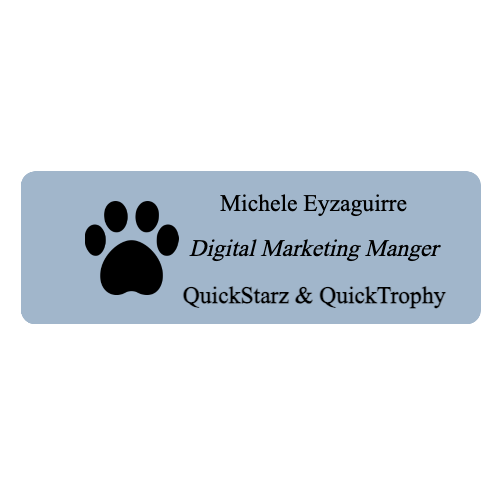 1 x 3 Frost Name Tag - Customer's Product with price 20.50 ID qSntuEgVm-OqFxqfyU1T1-hz