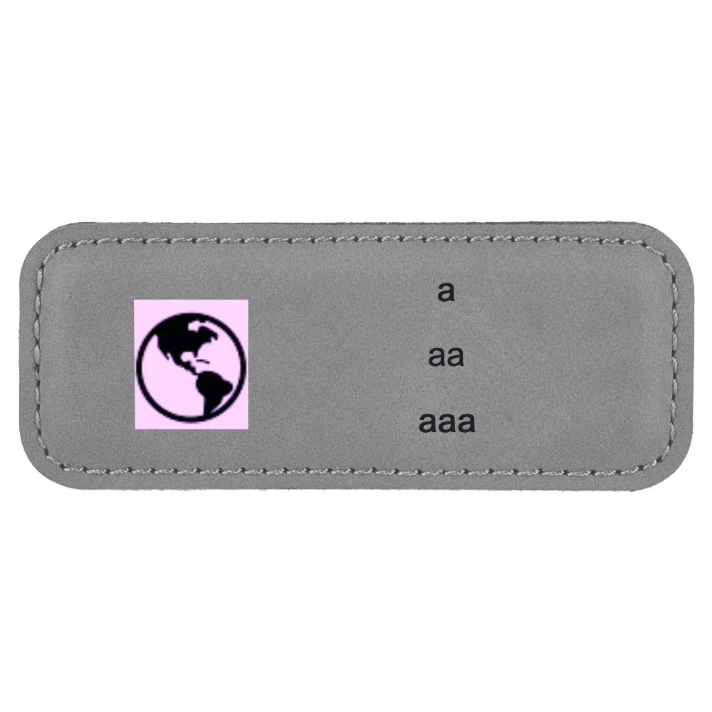1¼ x 3¼ Leatherette Name Tag - Stitched - Customer's Product with price 8.50 ID YTgvDZkEG5hrjbp2FLtdxp-l