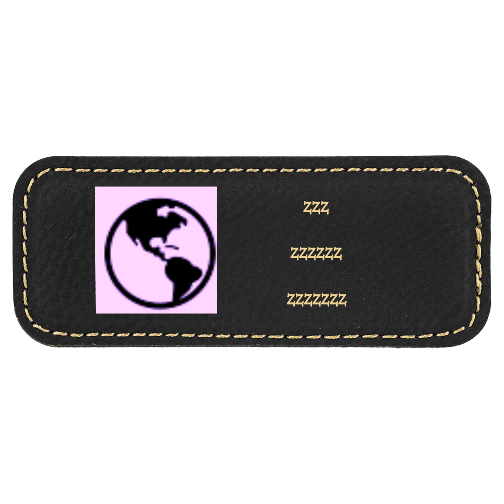1¼ x 3¼ Leatherette Name Tag - Stitched - Customer's Product with price 8.50 ID kq8Ud-wh18pHrnQxH2VHOEKS