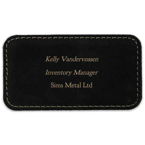 1¾ x 3¼ Leatherette Name Tag - Stitched - Customer's Product with price 7.50 ID TJfhDcS0yus5Sxr3nH_OrlOu