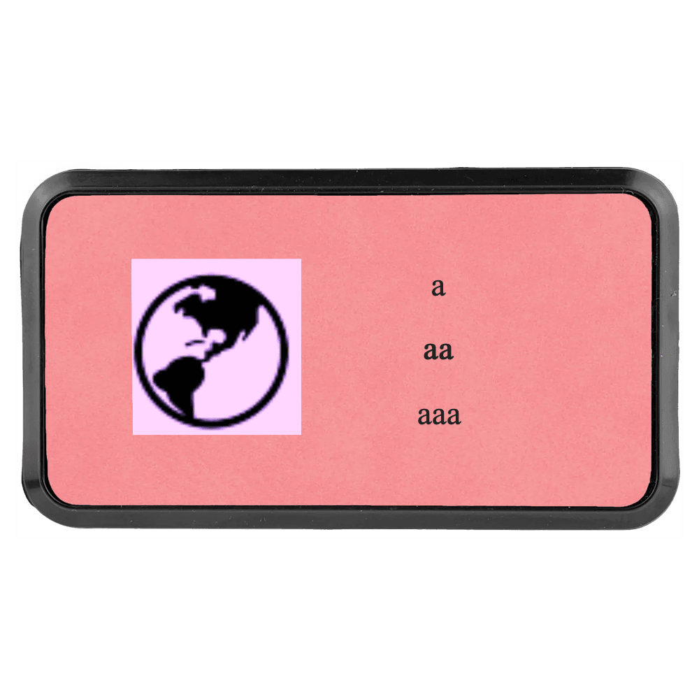 1 ½  x 3 ¼ Leatherette Name Tag - Framed - Customer's Product with price 7.50 ID 2pgNBEDjThOlplPJ9D_cuGQF