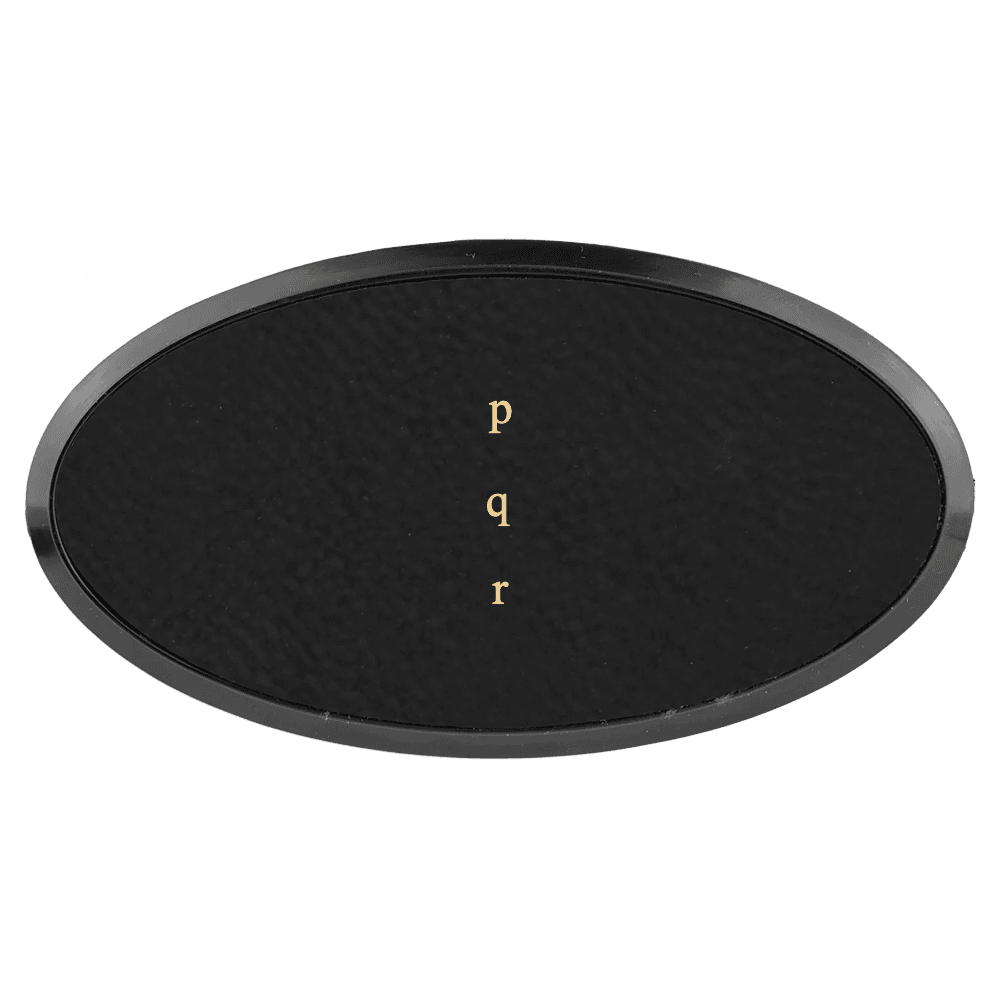 Oval Leatherette Name Tag - Framed - Customer's Product with price 8.00 ID TlSjsIvbSClPyOJGxuCzwWvp
