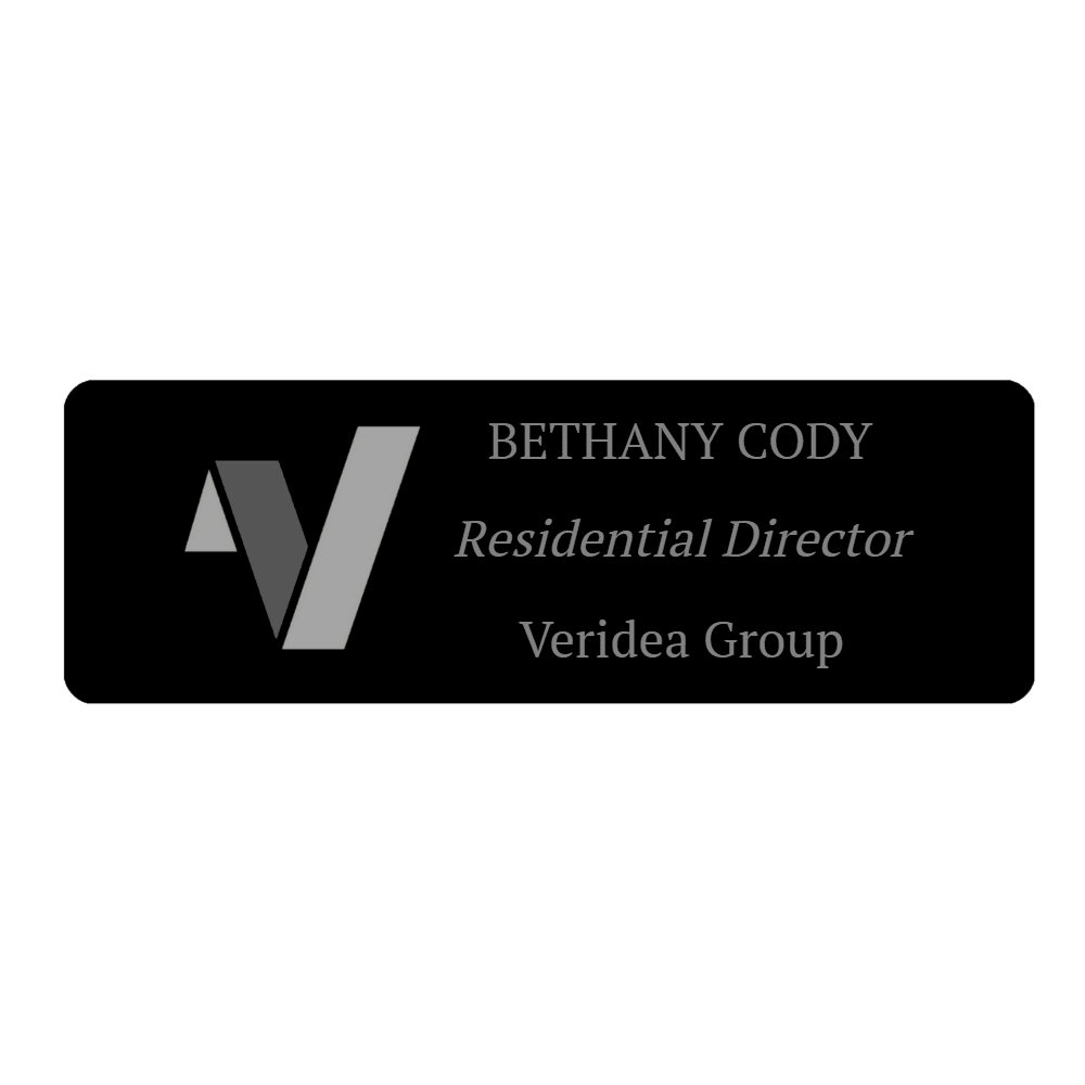 1 x 3 Color Printed Metal Name Tag - Customer's Product with price 10.00 ID olHjXgjrja3ylupCmH8CRkvU