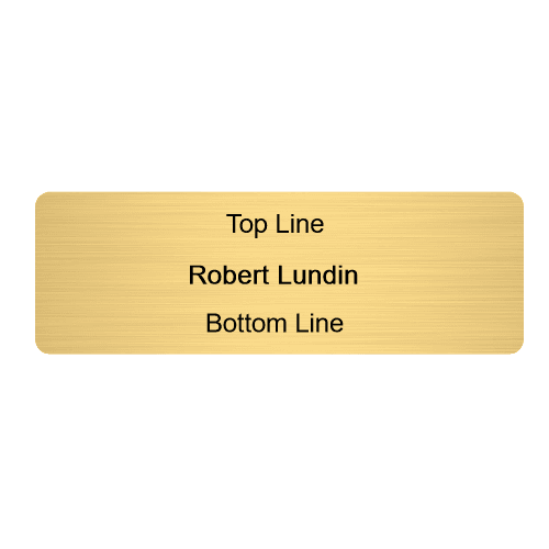 1 x 3 Color Printed Metal Name Tag - Customer's Product with price 7.50 ID EuGfr4Vky6nkVz72mq1Iktp4