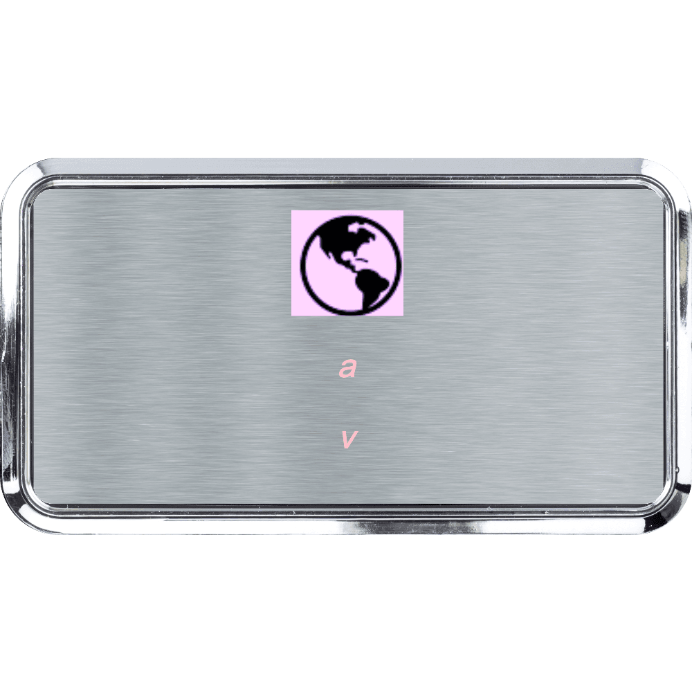 1½ x 3 Color Printed Metal Name Tag - Customer's Product with price 13.00 ID Mniw196iqXfJ47_XmuyPpOIW