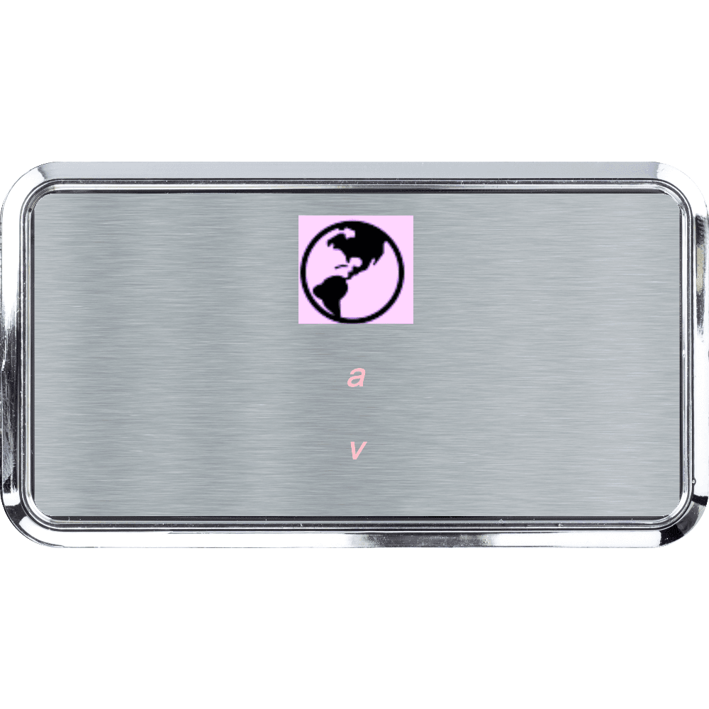 1½ x 3 Color Printed Metal Name Tag - Customer's Product with price 13.00 ID 0b5YWwKsDVYbsZuTz8cBCWad