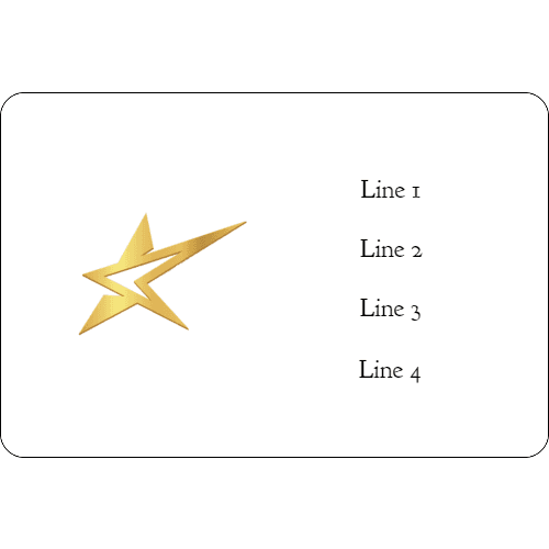2 x 3 Color Printed Metal Name Tag - Customer's Product with price 39.50 ID aYE0-7WBkDbitRCCCi4736KD