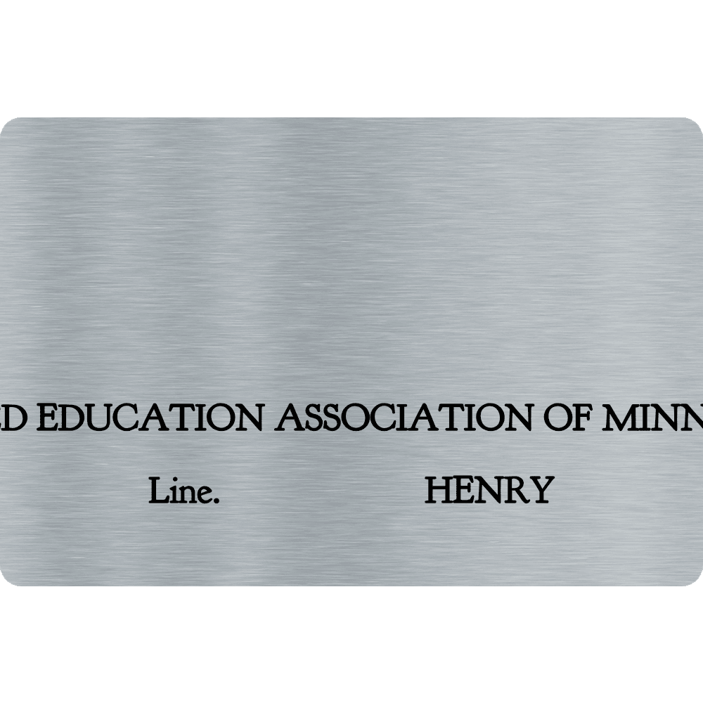 2 x 3 Color Printed Metal Name Tag - Customer's Product with price 11.00 ID 5zvVh-4AwTfOj392hQyqkJS5
