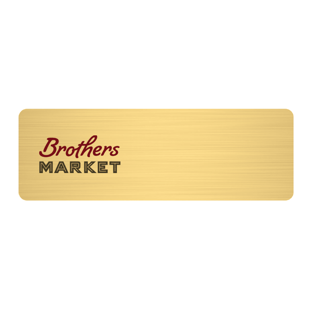 1 x 3 Blank Metal Name Tag - Customer's Product with price 6.50 ID yncqrZ9waLV612IKUmFiXhmm