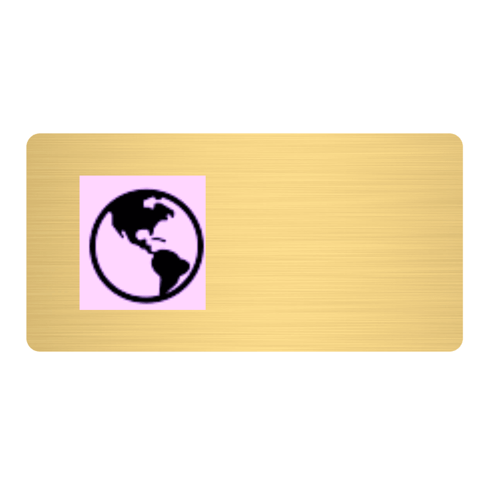 1½ x 3 Blank Metal Name Tag - Customer's Product with price 6.25 ID -wTzgkmLzhu6KfJorwhiP9C9
