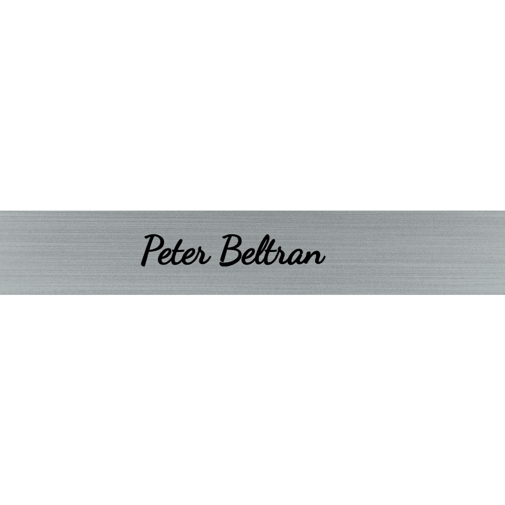 1 x 6 Engraved Wall Name Plate - Customer's Product with price 6.50 ID o10tkS18HXXjwpTtikIf2TLQ