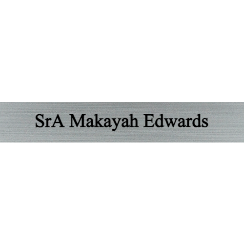 1 x 6 Engraved Wall Name Plate - Customer's Product with price 6.50 ID 2vi77mVOy2B9y-6yr58Vz7TE