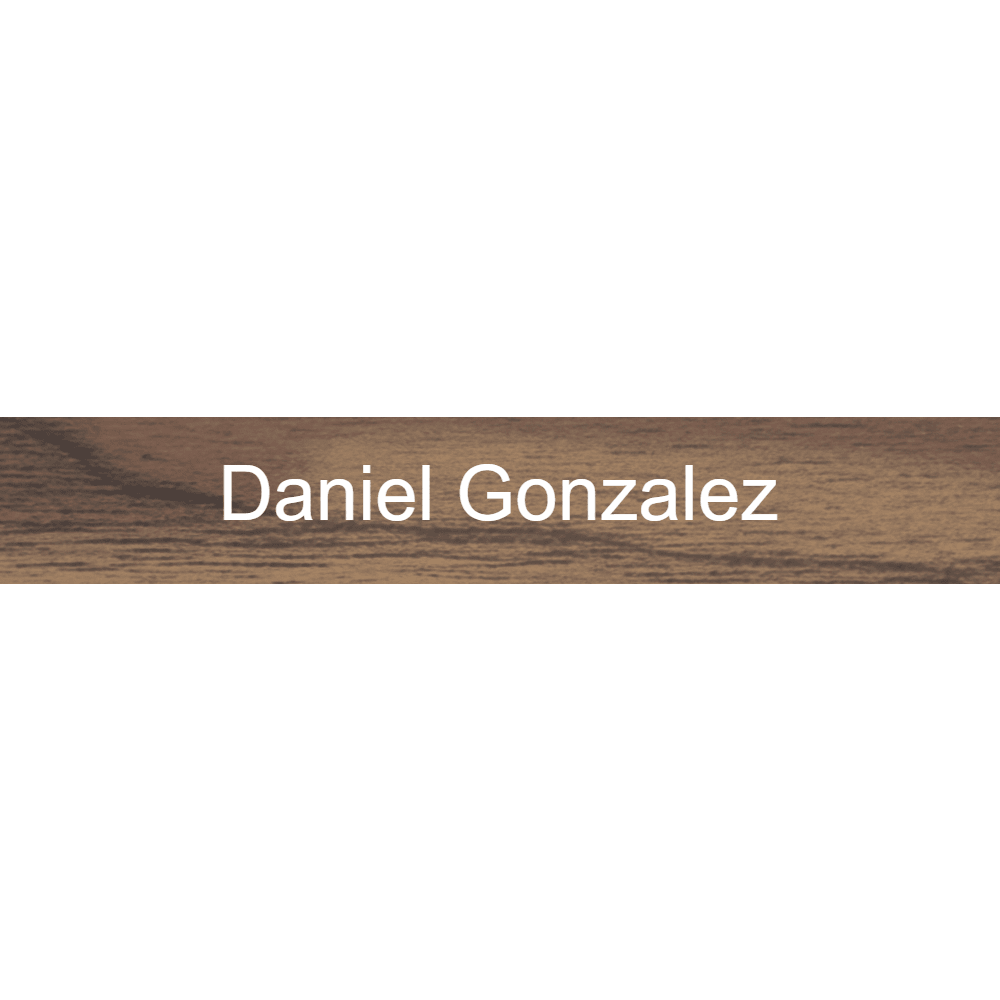 1 x 6 Engraved Wall Name Plate - Customer's Product with price 6.50 ID PfkYWuxAxKPOY-6pFg8KuE7Y