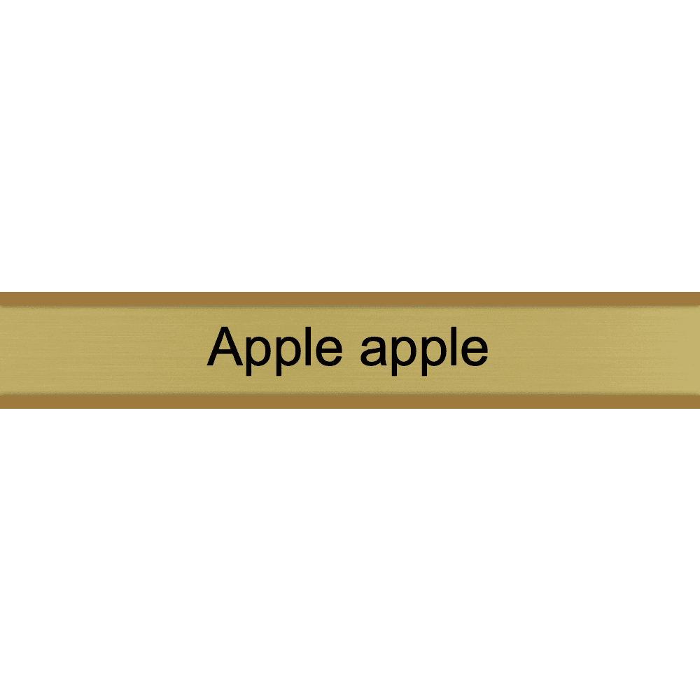 1 x 6 Engraved Wall Name Plate - Customer's Product with price 15.50 ID 6iQTYTijD4ECZuyePS_onaY9