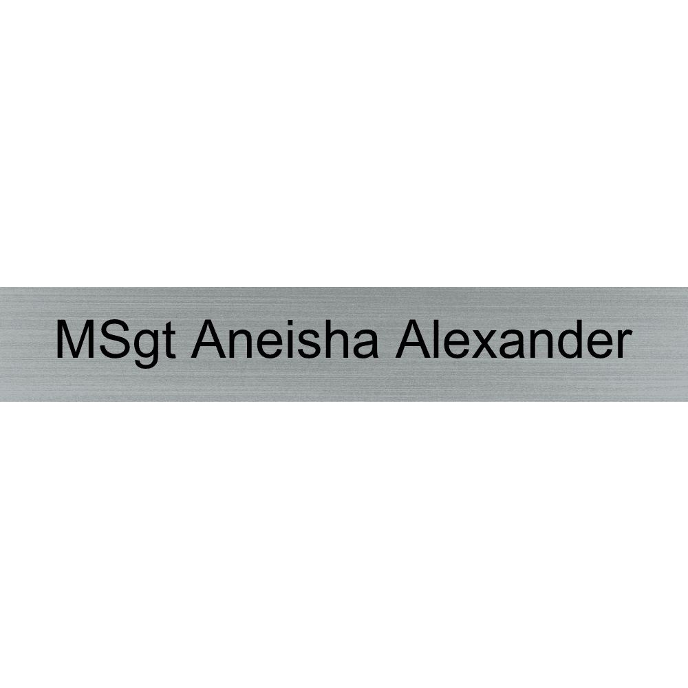 1 x 6 Engraved Wall Name Plate - Customer's Product with price 6.50 ID 968Gv3oQcajDXdmqbnoSDk3L