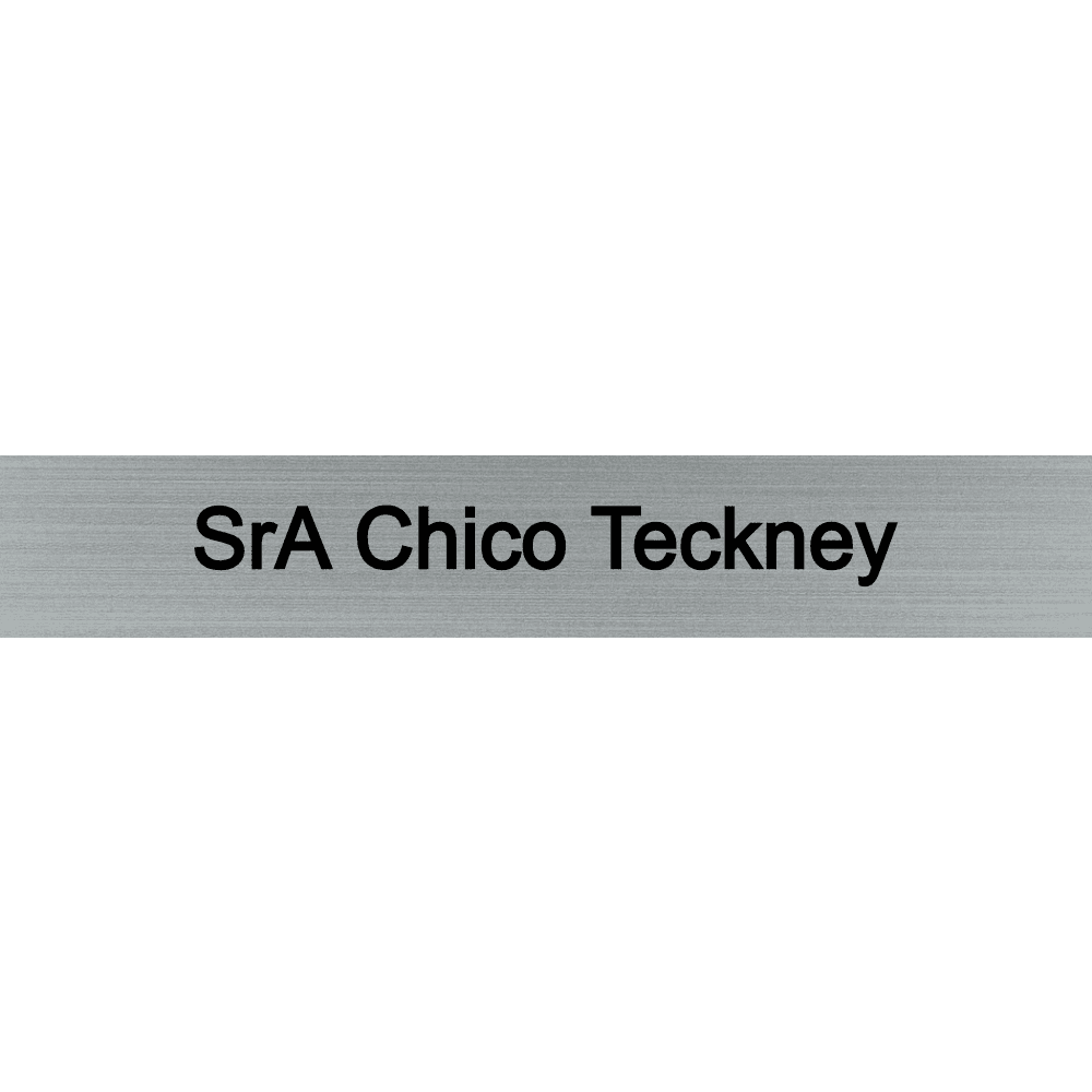 1 x 6 Engraved Wall Name Plate - Customer's Product with price 6.50 ID gCShc7YmM2zdrsezE306GW15