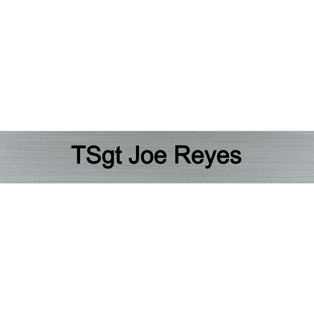 1 x 6 Engraved Wall Name Plate - Customer's Product with price 6.50 ID dHxROPyAZmUFHYk7ankW1D86