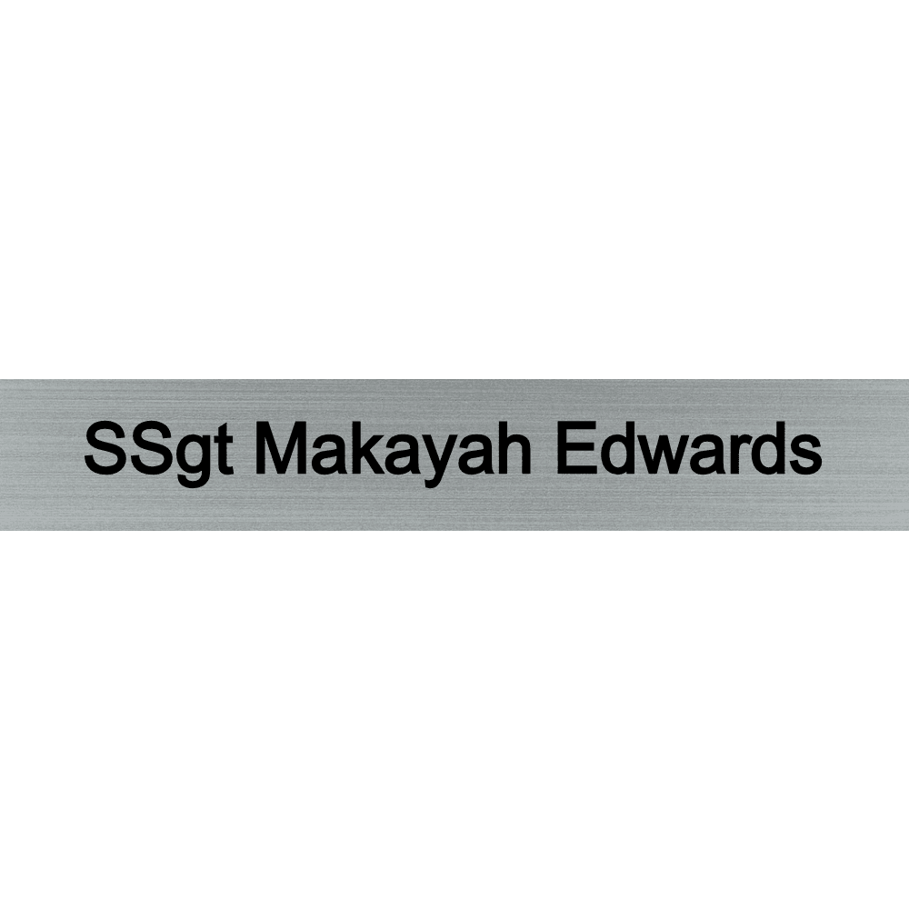 1 x 6 Engraved Wall Name Plate - Customer's Product with price 6.50 ID XrGGTr-INoe4UdAAce7wslrO