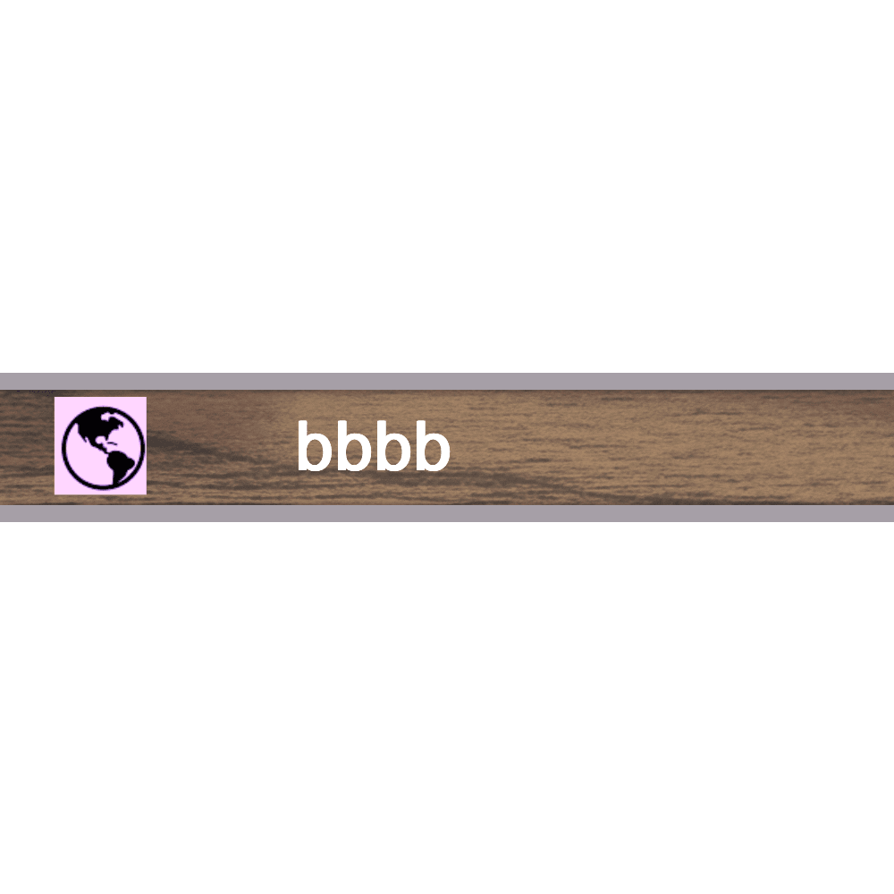 1 x 6 Engraved Wall Name Plate - Customer's Product with price 19.00 ID lB25gg_N-bL7O4_mwymbb9W9