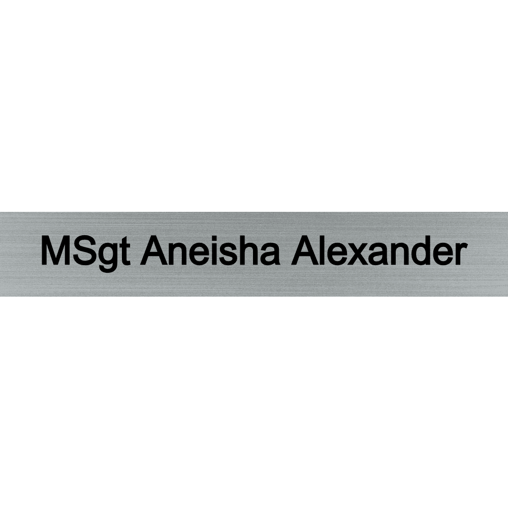 1 x 6 Engraved Wall Name Plate - Customer's Product with price 6.50 ID goqCYHBHaWktpVQdChBrSD37