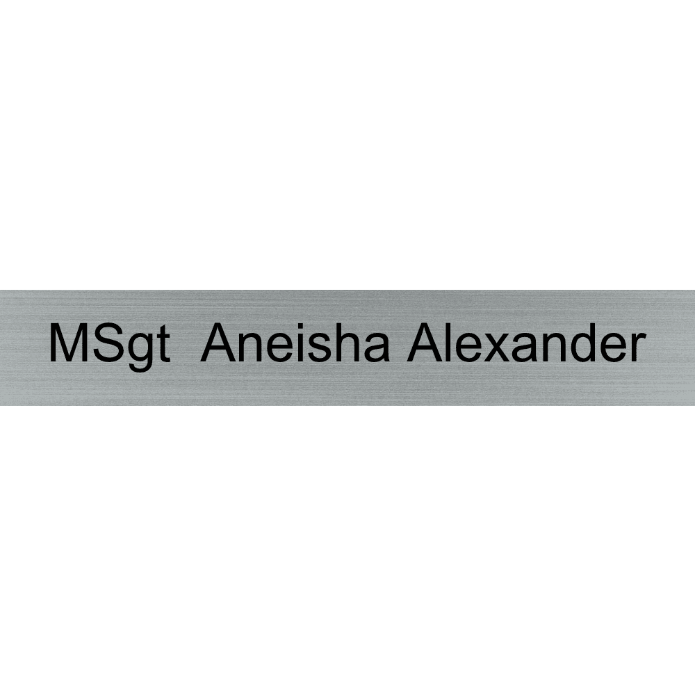 1 x 6 Engraved Wall Name Plate - Customer's Product with price 6.50 ID P7E3PQyb0xfoBheDJJpFbTmT