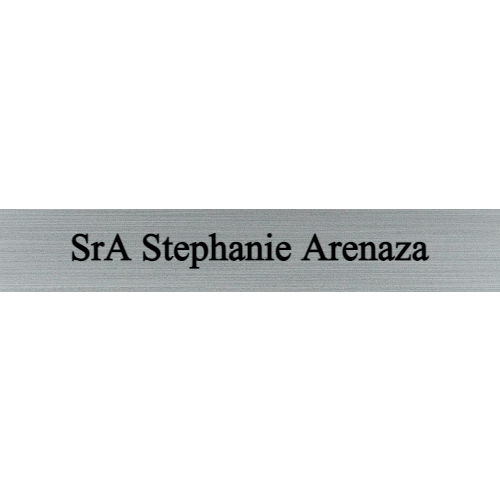 1 x 6 Engraved Wall Name Plate - Customer's Product with price 6.50 ID iKwurACTDgaxiEfjfaO13d2m