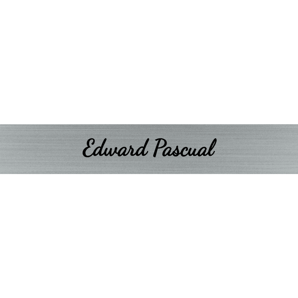 1 x 6 Engraved Wall Name Plate - Customer's Product with price 6.50 ID 6fp-CdzfkFNpTp9GkWf5jzae