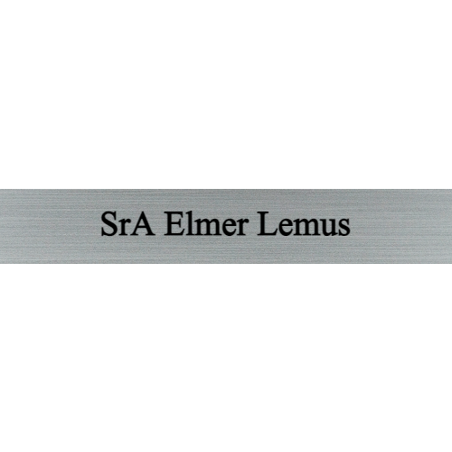 1 x 6 Engraved Wall Name Plate - Customer's Product with price 6.50 ID 9XSIdMwxk3rHG4KEnKa3JSbW