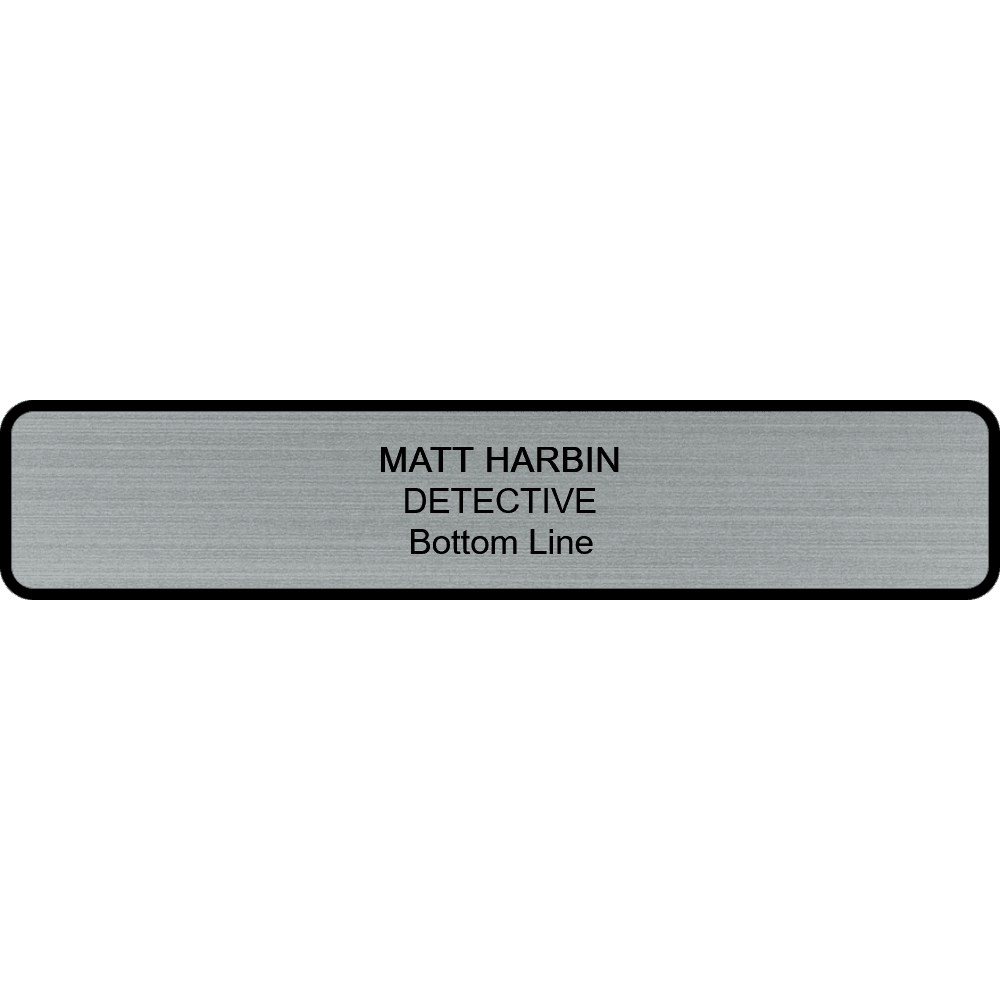 2 x 10 Engraved Wall Name Plate with Designer Frame - Customer's Product with price 18.50 ID wl1MTB92WTC_HhX1zJRuXOeF