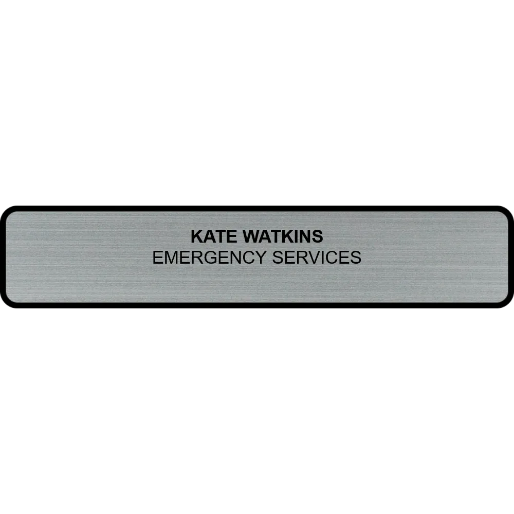 2 x 10 Engraved Wall Name Plate with Designer Frame - Customer's Product with price 18.50 ID 2OidwYUBjs3ghqRV6tr4sLEr