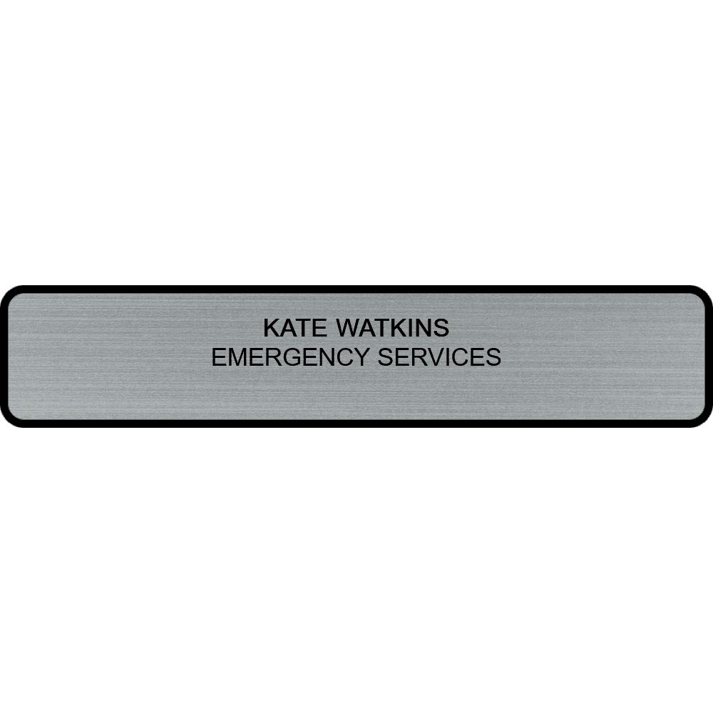 2 x 10 Engraved Wall Name Plate with Designer Frame - Customer's Product with price 18.50 ID HqWnkM6YSWK46D6QBlVuaOYV