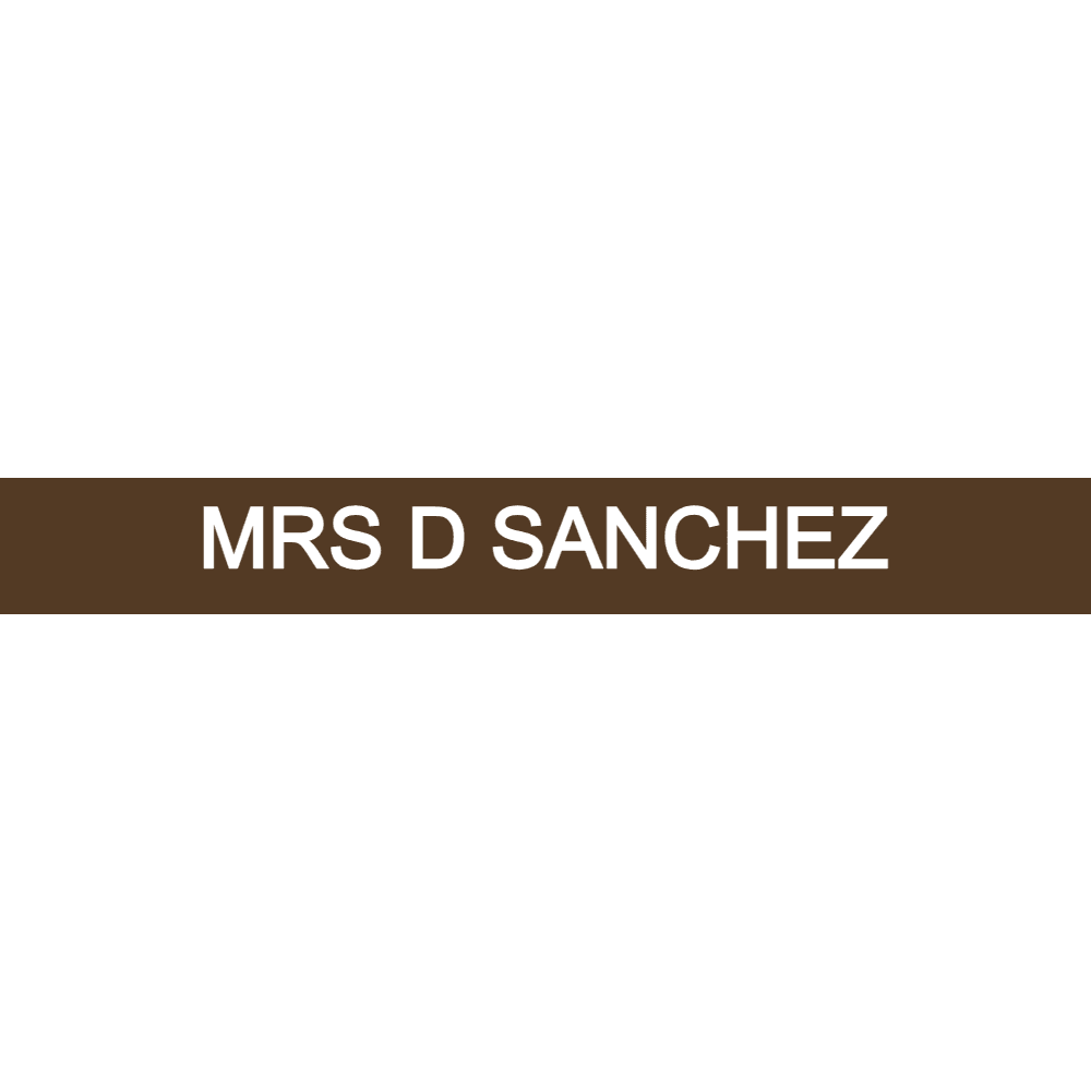 1 x 8 Engraved Wall Name Plate - Customer's Product with price 6.75 ID RIaGQNmu6OAUbpUMjS7N4g13
