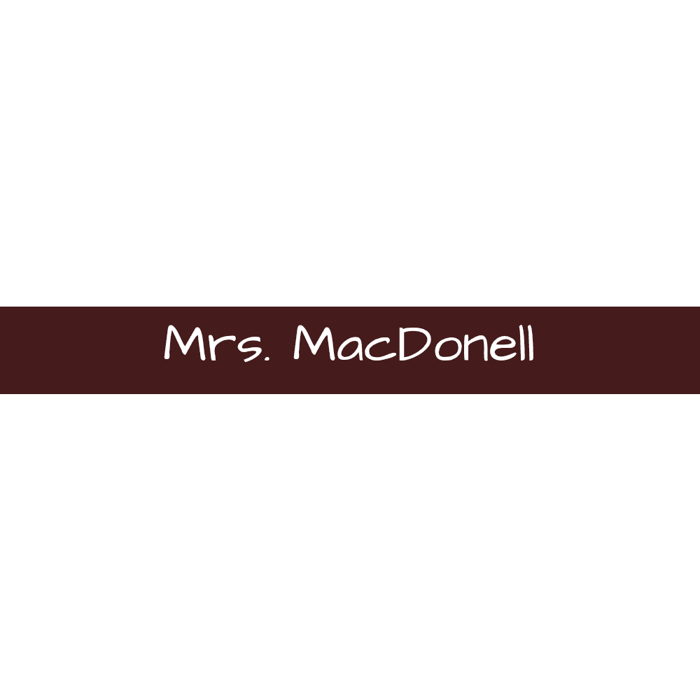 1 x 8 Engraved Wall Name Plate - Customer's Product with price 6.75 ID f_TLC45lzIRhj-3-EJ014Mlb