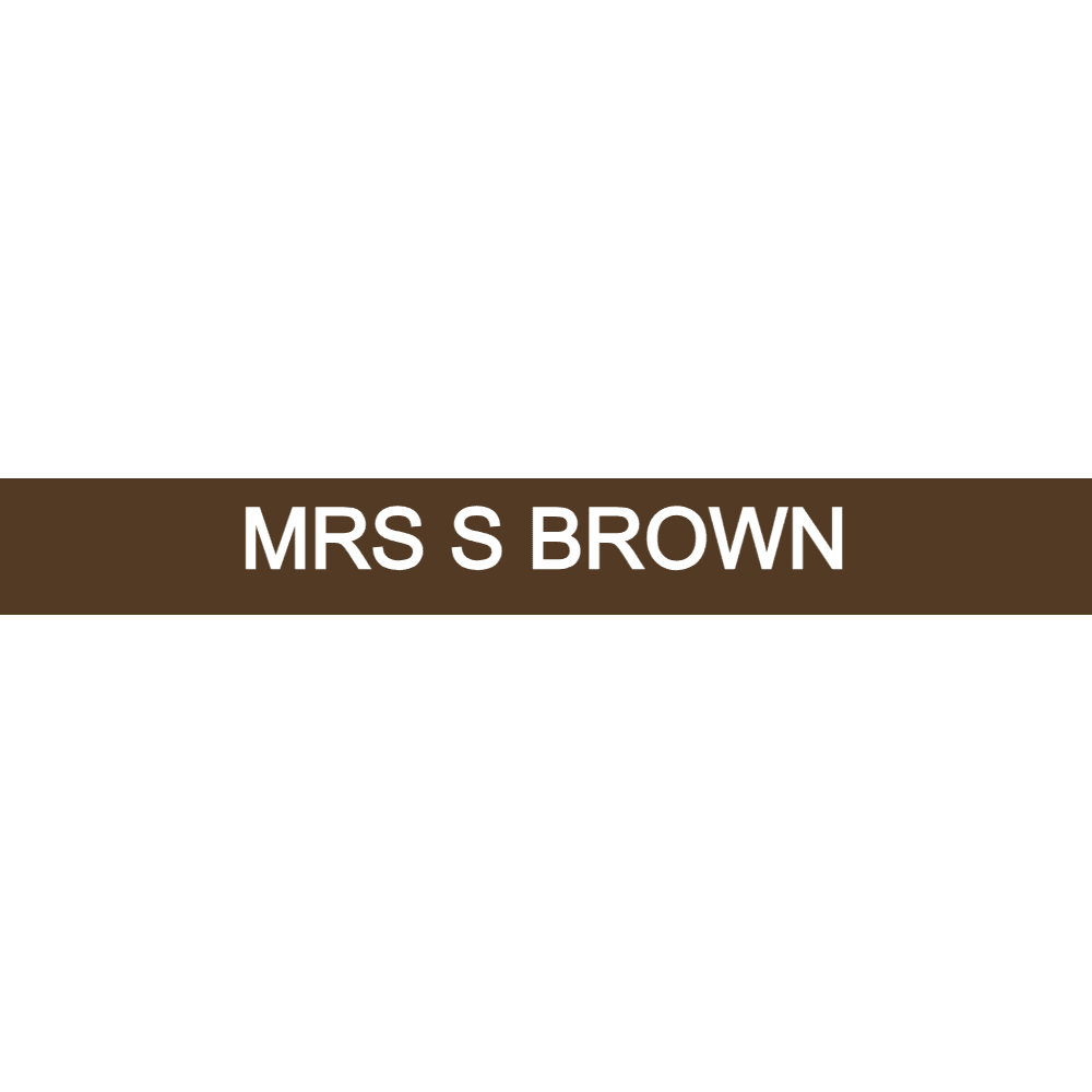 1 x 8 Engraved Wall Name Plate - Customer's Product with price 6.75 ID r14saS_uvEiPgwMLvBws6ao2