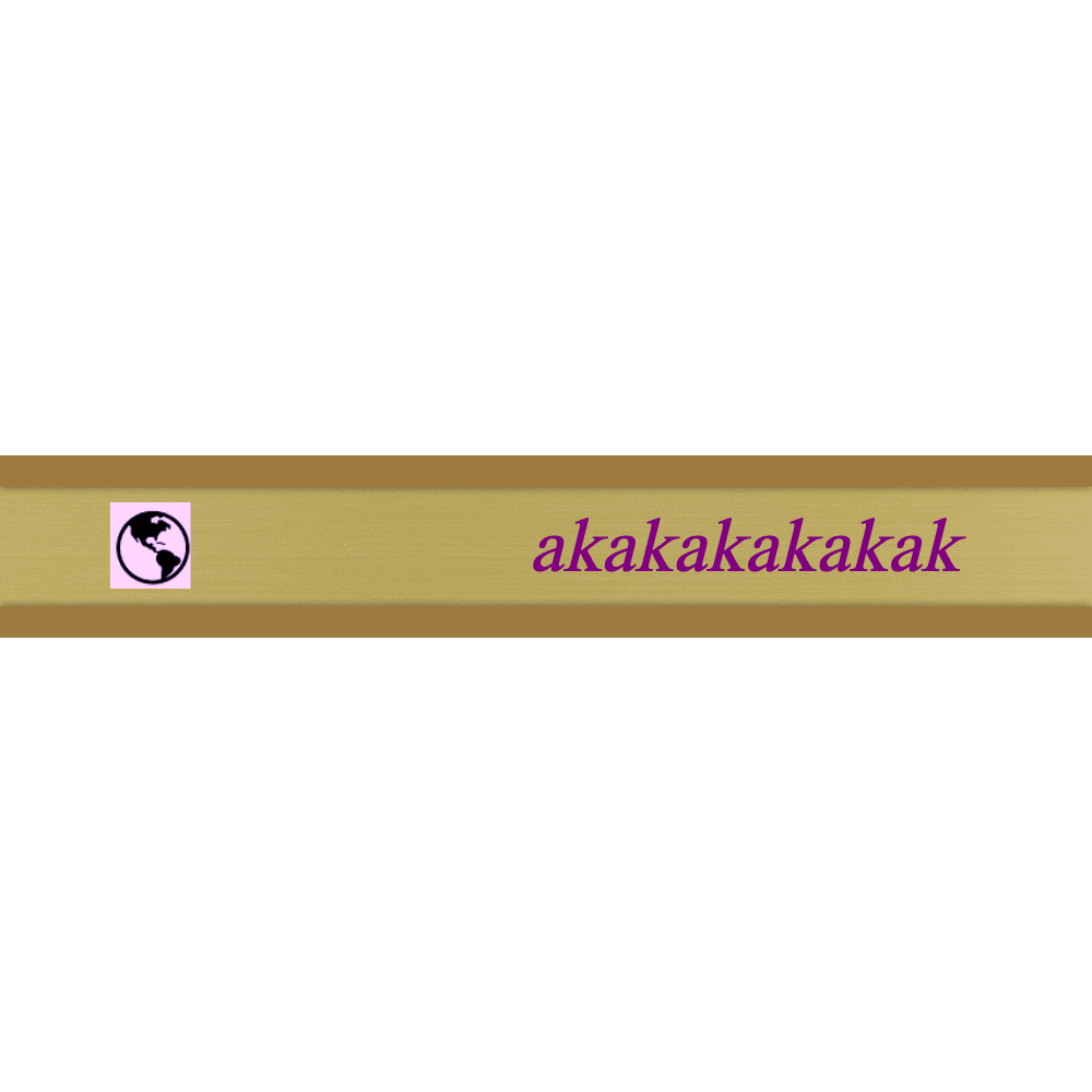 1 x 6 Color Printed Wall Name Plate - Customer's Product with price 12.50 ID FhFGzAqjSvhALDBDI28_5sRe