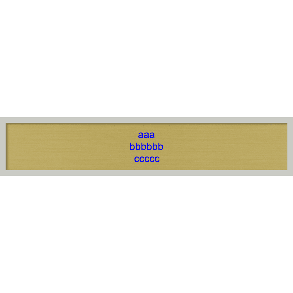 2 x 10 Color Printed Wall Name Plate with Architectural Frame - Customer's Product with price 19.50 ID e9c7I0GgmoZtGaPhmgGEsO9t