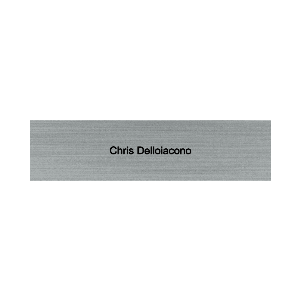 2 x 8 Engraved Desk Name Plate - Customer's Product with price 9.00 ID gEt-uPFgU8Gyn0LBWRa0AdNc
