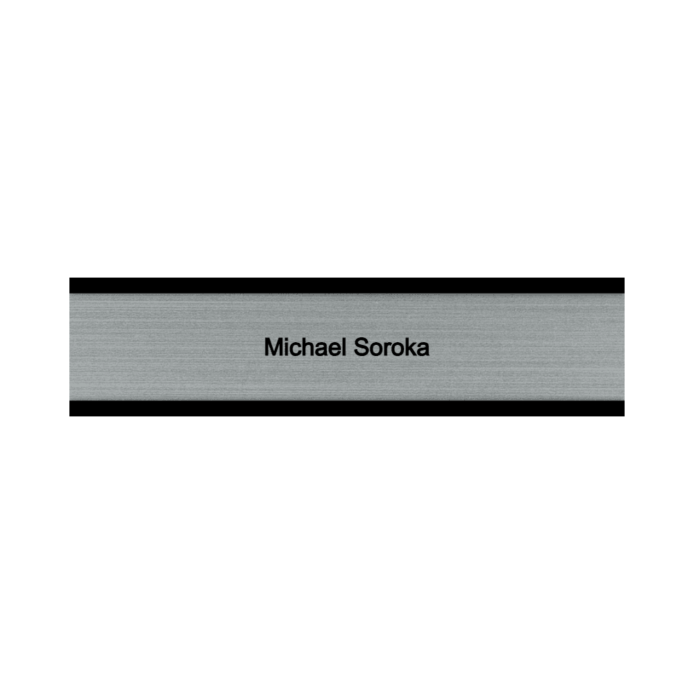 2 x 8 Engraved Desk Name Plate - Customer's Product with price 16.00 ID H0sLIitBf1Oi2YZ7tQPAfnmd