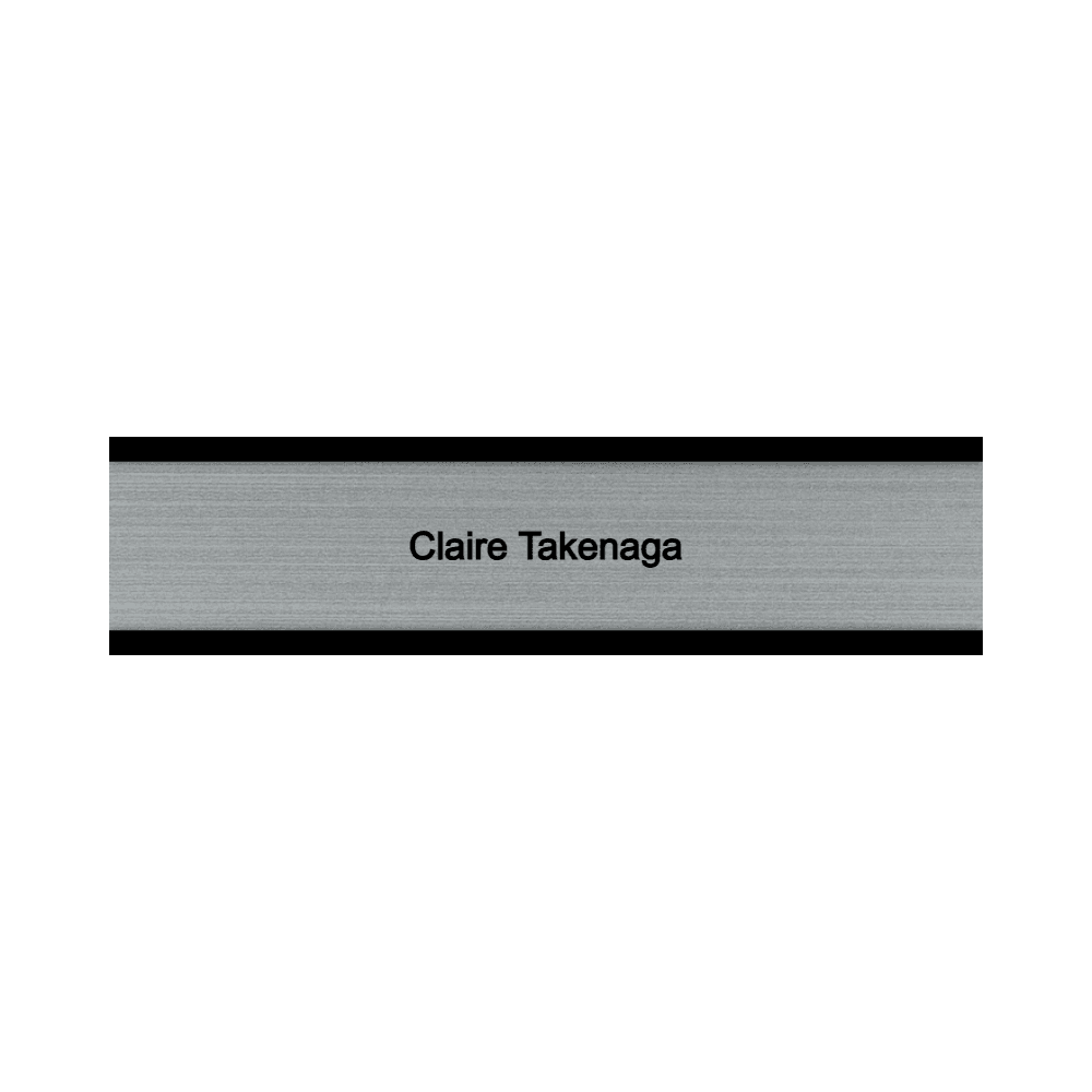 2 x 8 Engraved Desk Name Plate - Customer's Product with price 16.00 ID GgnMiQcYE94XWutKkOkdjNp9