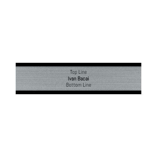 2 x 8 Engraved Desk Name Plate - Customer's Product with price 16.00 ID zf8v-da3lKAakLZ_h54gGZNf